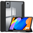 Чехол для Lenovo Idea Tab 11" 2025 TB336FU TB336ZU, с прозрачной задней стенкой и держателем для стилуса, черный