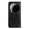 Флип-кейс для Xiaomi 15 Ultra, Split Leather, чёрный