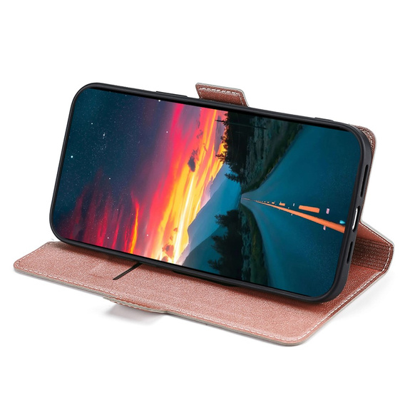 Откидной чехол для Xiaomi 12 Pro, Wallet, розовый rose gold