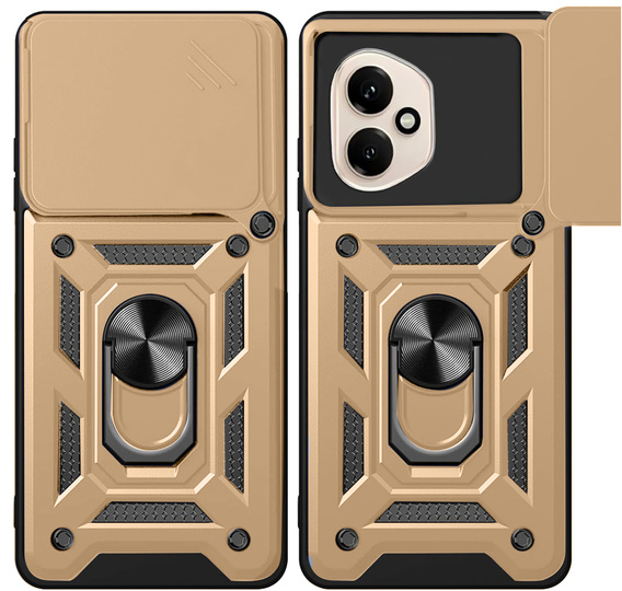 Чехол NOX Camera Slide Honor 400 5G, CamShield Slide, золотой