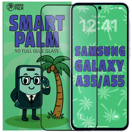 Закаленное стекло 5D Full Glue Smart Palm для Samsung Galaxy A35/A55 5G