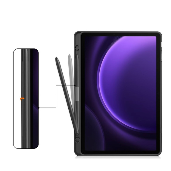 Чехол для Samsung Galaxy Tab S10 Lite / S10 FE / S9 FE, Business Card and Pen Slot, синий