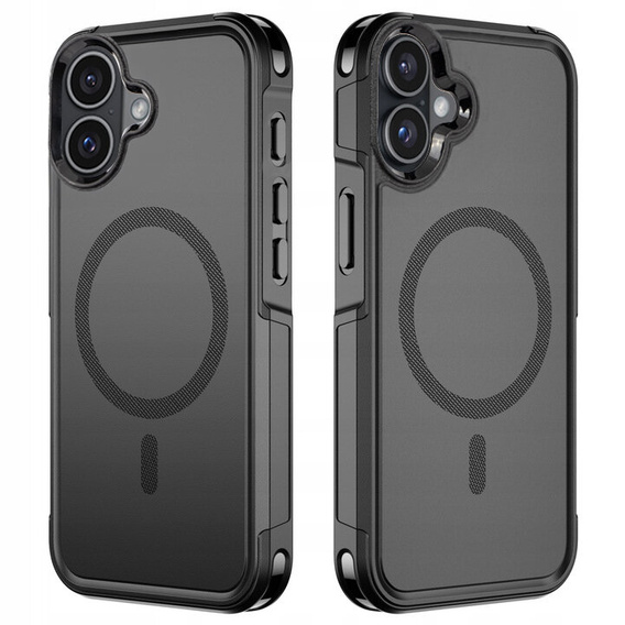 Чехол до iPhone 16 Plus, MagForce MagSafe, чёрный