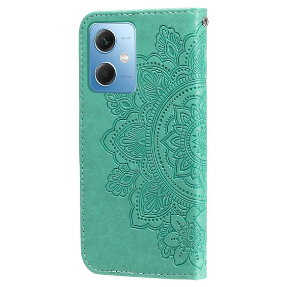 Чохол-книжка для Xiaomi Redmi Note 12 5G / POCO X5 5G, Mandala Flower, зелений