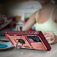 Чохол NOX Camera Slide Samsung Galaxy S23 Ultra, CamShield Slide, рожевий / червоний