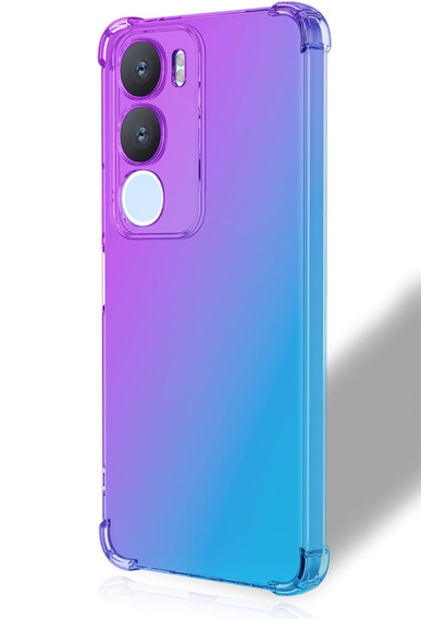 Чохол для Vivo Y19s, Gradient Dropproof, Фіолетовий / синій