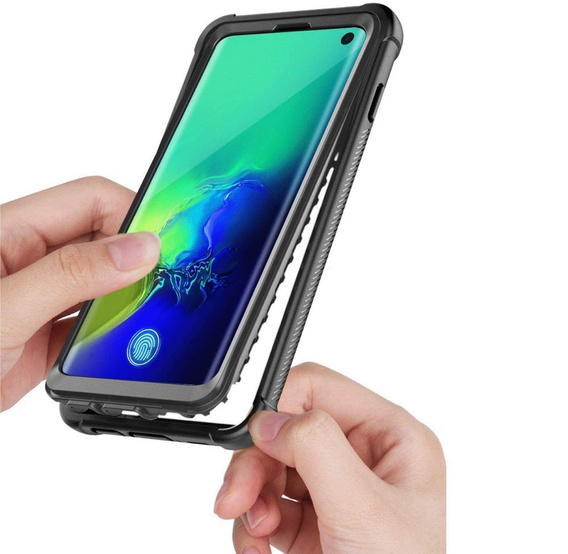 Чехол Shockproof до Samsung Galaxy S10+ Plus, without screen protector, чёрный