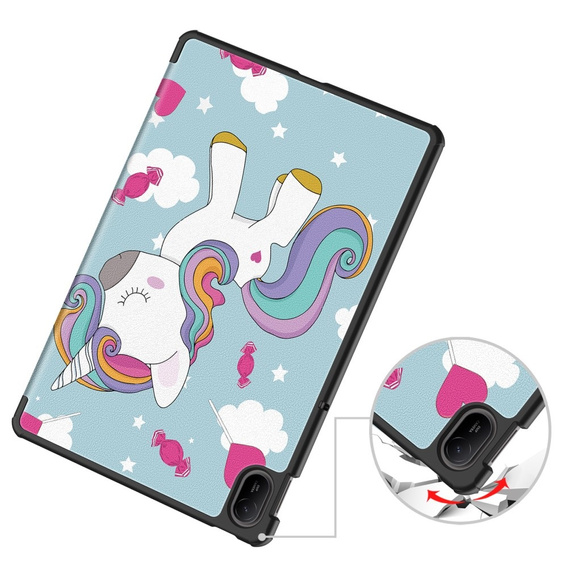Чохол для Huawei MatePad SE 11 2024, Smartcase, unicorn