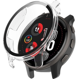 2в1 чехол и защитное стекло для часов Garmin Venu 2 Plus, Clear