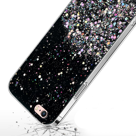 Чехол до iPhone 6/6s 4.7, Glittery, чёрный