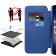 Чохол-скринька для Samsung Galaxy A17 5G, RFID-гаманець, для MagSafe, прозорий / темно-синій