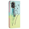 Чохол-книжка для Oppo A38 4G / Oppo A18 4G, Wallet, Feather м'яти / жовтий