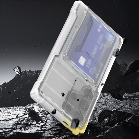 Чохол для Samsung Galaxy S24 Ultra, ERBORD SlideGuard with Card Holder, прозорий
