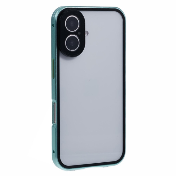 Чохол для iPhone 16, Magnetic Dual Glass, зелений
