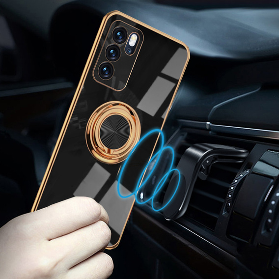 Чoхол до Oppo Reno 6 5G, Electro Ring, чорний