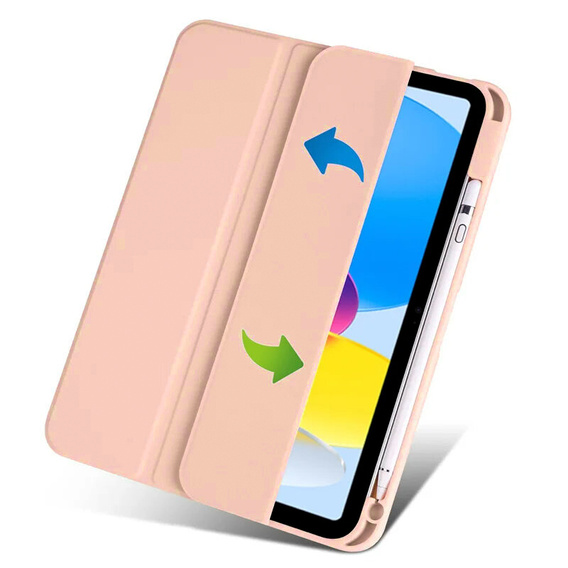 Чехол для iPad 10.9 2022 10 Gen, Smartcase Hybrid, с местом для стилуса, розовый