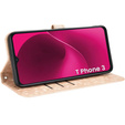 Чохол-фліп для T Phone 3 5G, Wallet Rhombus, золотий