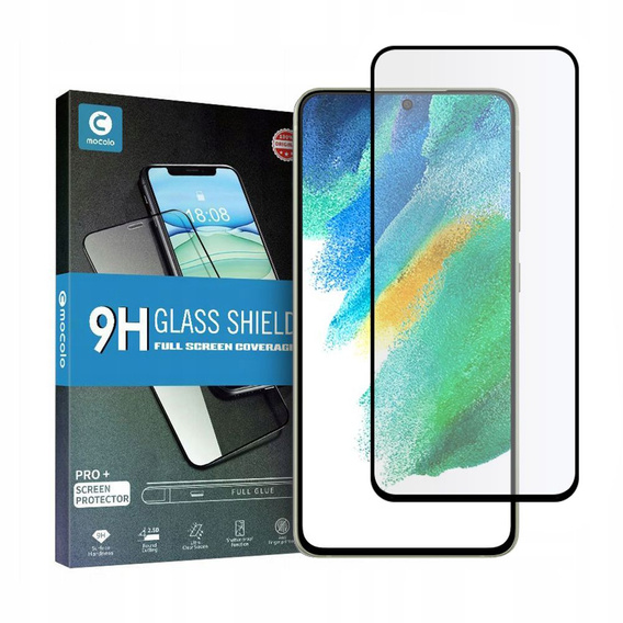 Mocolo Full Glue закаленное стекло для Samsung Galaxy S21 FE, чёрная рама