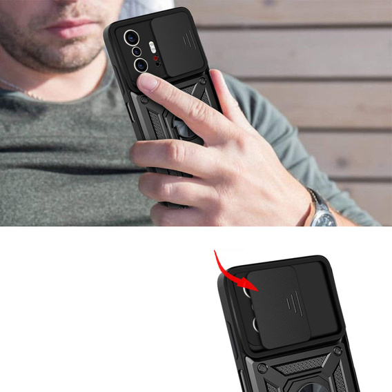 Чехол NOX Camera Slide до Xiaomi 11T / 11T Pro, Black