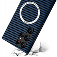 Чехол до Samsung Galaxy S23 Ultra, Magsafe Slim Carbon, синий