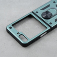 Бронированный Чехол до Samsung Galaxy Z Flip5 5G, Nox Case Ring, зелёный