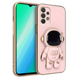 Чoхол до Samsung Galaxy A13 4G, Astronaut, рожевий rose gold