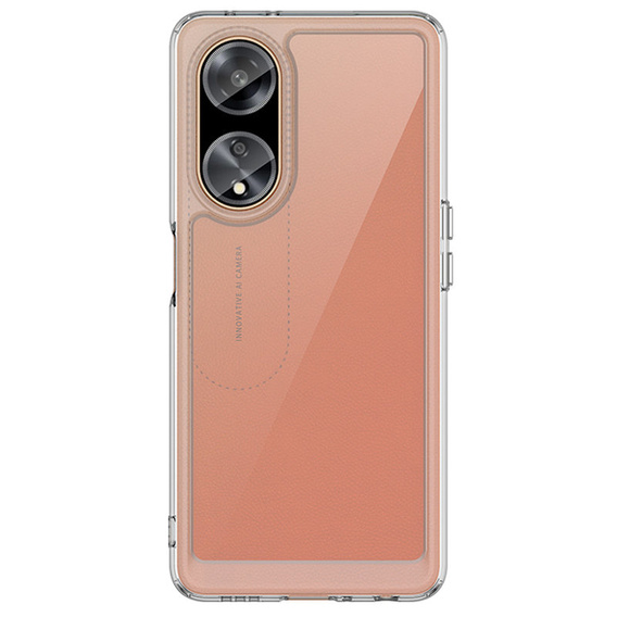 Чехол до Oppo A98 5G, Fusion Hybrid, прозрачный