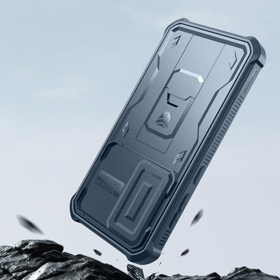 Бронированный чехол для Samsung Galaxy S24, Dexnor Full Body (Two Frames), темно-синий