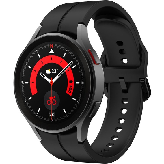 Силиконовый ремешок для Samsung Galaxy Watch 4/5 40/42/44/46/45mm Pro, Black