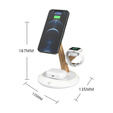 Индукционное зарядное устройство для iPhone Apple Watch AirPods, Tree Branch, белый