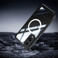 Чохол для Samsung Galaxy S25 Edge, Shockproof, зі склом, для MagSafe, чорний