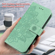 Откидной чехол для Xiaomi Redmi Note 12 4G, Mandala Flower, зелёный