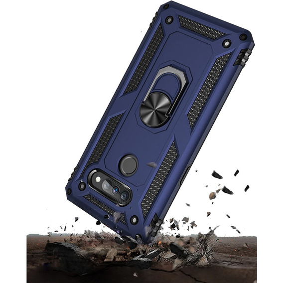 Броньований Чoхол до LG K50S, Nox Case Ring, темно-синій