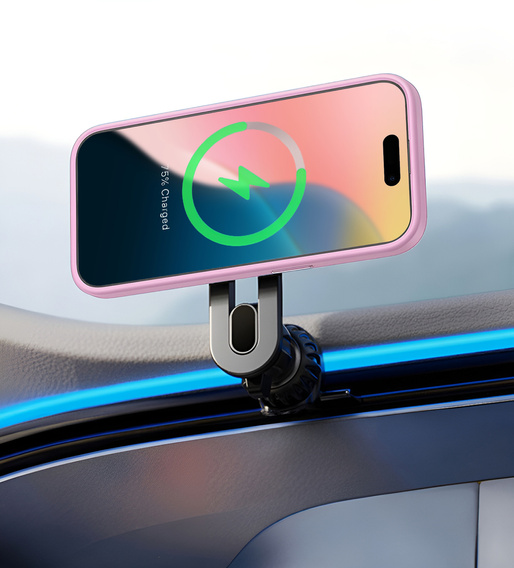 Чохол для iPhone 16 Pro, для MagSafe, ERBORD Matt Case, рожевий + захисне скло