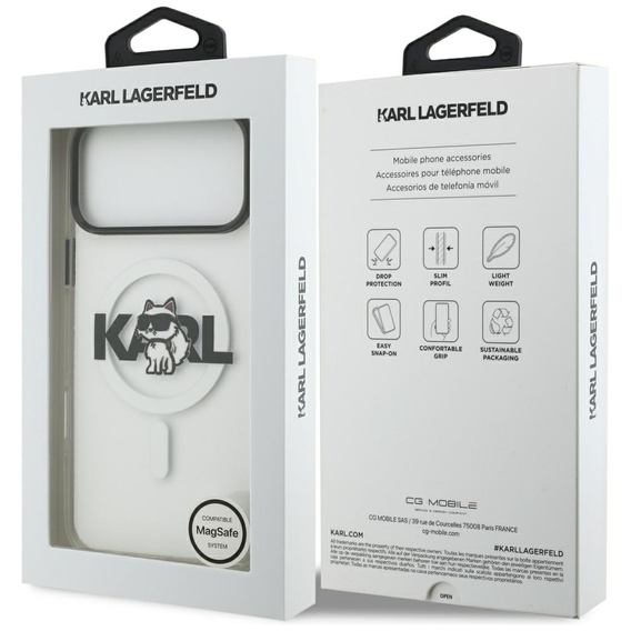 Чохол Karl Lagerfeld IML Choupette MagSafe для iPhone 17 Pro Max