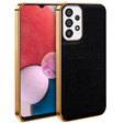 Чехол до Samsung Galaxy A13 4G, Cowhide Leather, чёрный