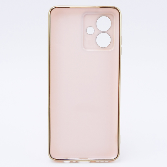 Чехол для Motorola Moto G54 5G, Glamour CamShield, розовый rose gold