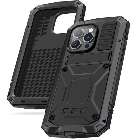 Чехол для iPhone 14 Pro Max, R-JUST, бронированный, чёрный