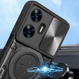 Бронированный чехол для Realme C55, CamShield Slide, чёрный