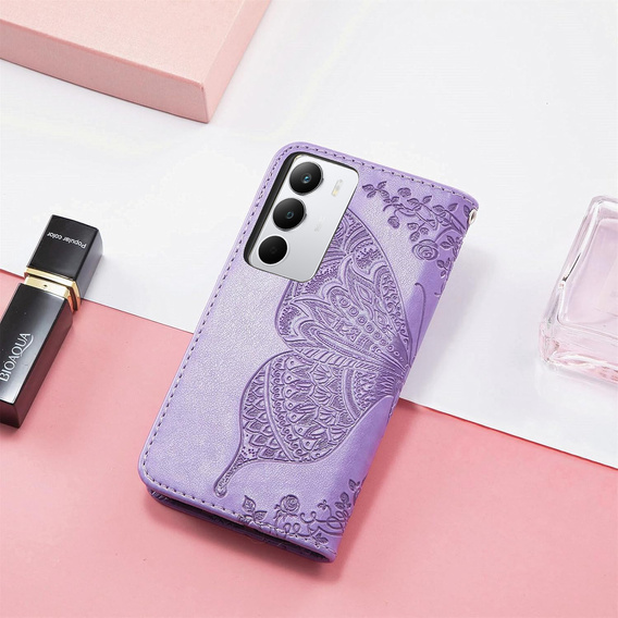 Чохол-книжка для Realme C71, Butterfly, фіолетовий