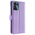 Откидной чехол для Oppo Reno 11F 5G, Wallet Zipper Pocket, фиолетовый