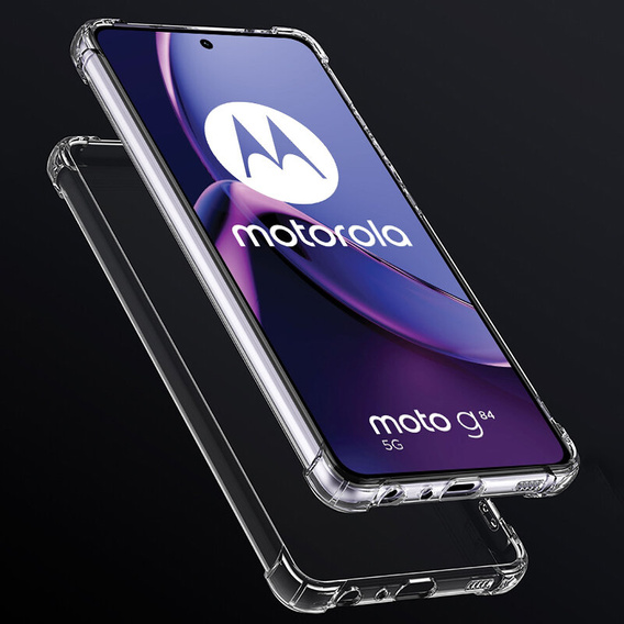 Чехол до Motorola Moto G84 5G, Dropproof, прозрачный