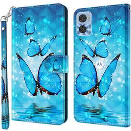 Чохол-книжка для Motorola Moto E22 / E22i, Wallet Butterfly, м'яти