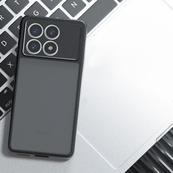 Чохол для Xiaomi Poco X6 Pro 5G, Fusion Hybrid, із захистом камери, матовий / чорний