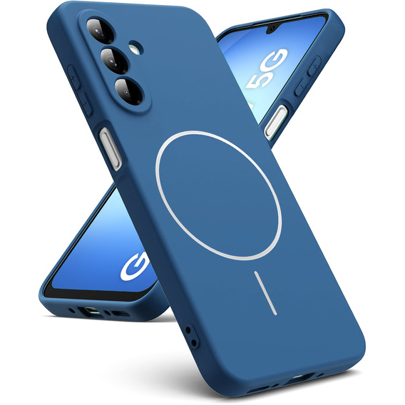 Силиконовый чехол для Samsung Galaxy A17 5G, для MagSafe, синий