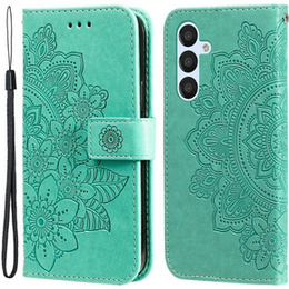Откидной чехол для Samsung Galaxy A54 5G, Mandala Flower, зелёный