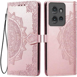 Чохол-книжка для Motorola Edge 50 Neo / Motorola ThinkPhone 25, Mandala, рожевий rose gold