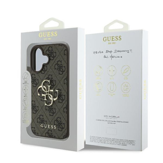 Чехол GUESS 4G Big Metal Logo для iPhone 16