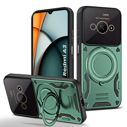 Броньований чохол для Xiaomi Redmi A3, Magnetic Ring, зелений