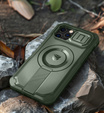 Бронированный чехол для iPhone 12 / iPhone 12 Pro, Dexnor CamProtect MagSafe, зелёный (Две рамки)